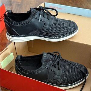 Cat & Jack Black Knit Kids Dress Shoes